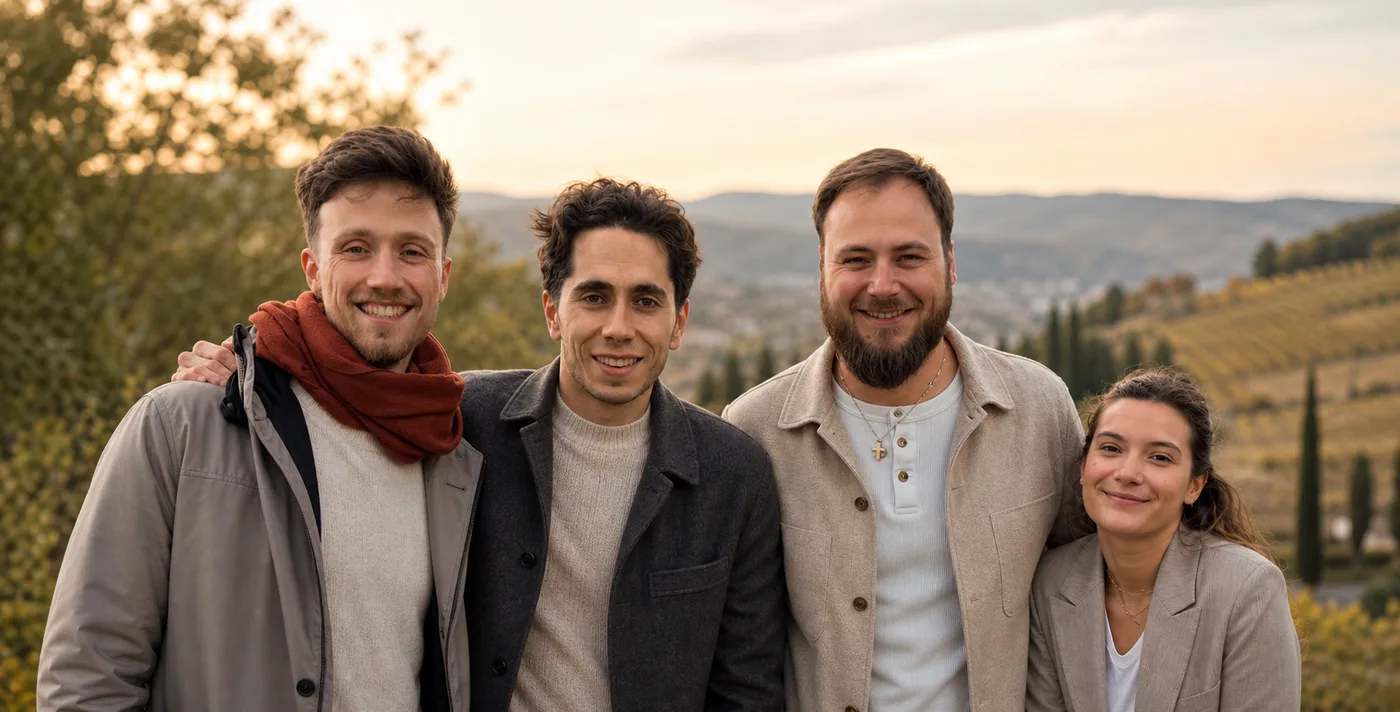 The cashmyrr team, left to right: Pierre, Telmo, Antoine and Agathe