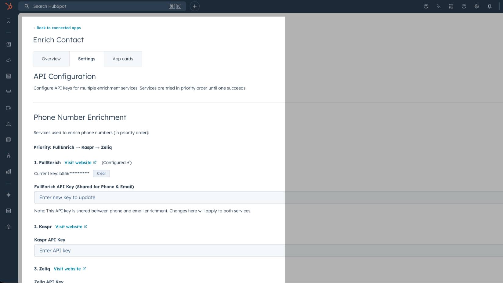 Multi-service cascade & bring your own API keys